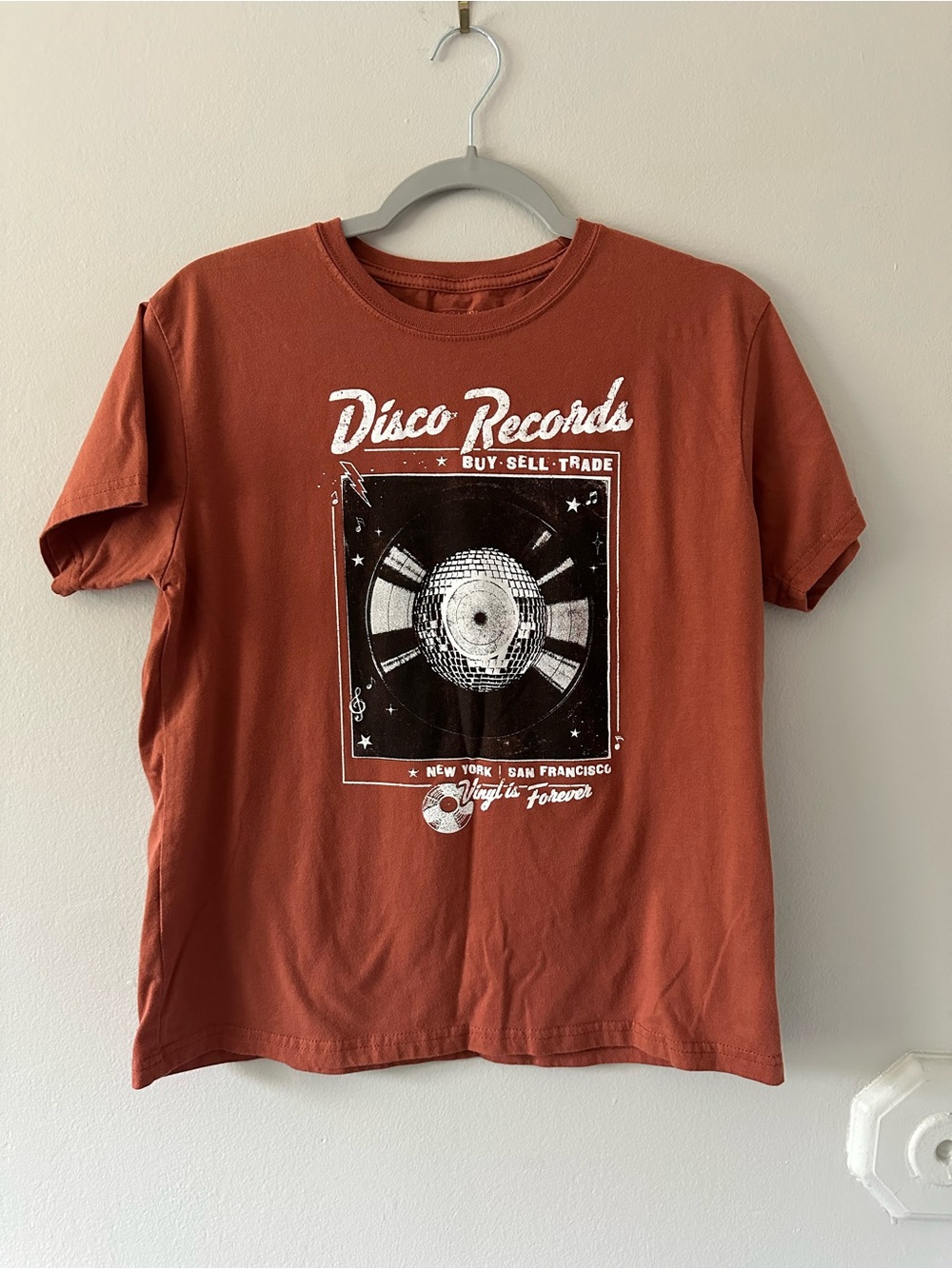 Mighty Fine Disco Records Graphic Tee - Rust